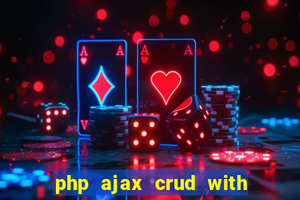 php ajax crud with datatables and bootstrap modals